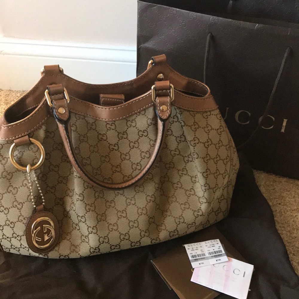 100% Authentic Gucci Sukey Satchel